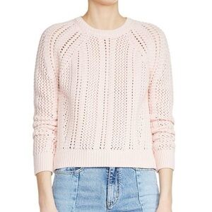 maje Margarita Open Knit Sweater